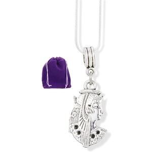 Egyptian Royalty Formal Head Dress Charm Snake Chain Necklace